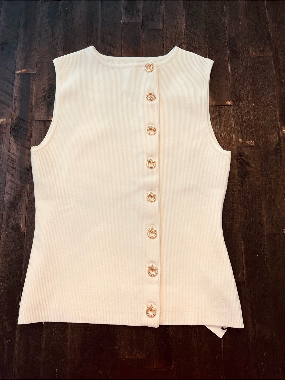 Commense asymmetrical button sweater vest - Picture 3 of 9